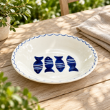 Slama Ceramic Flat Plate Off-White - 26cm