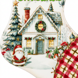 Ceramic-Coated Christmas Stocking Coaster - 24cm