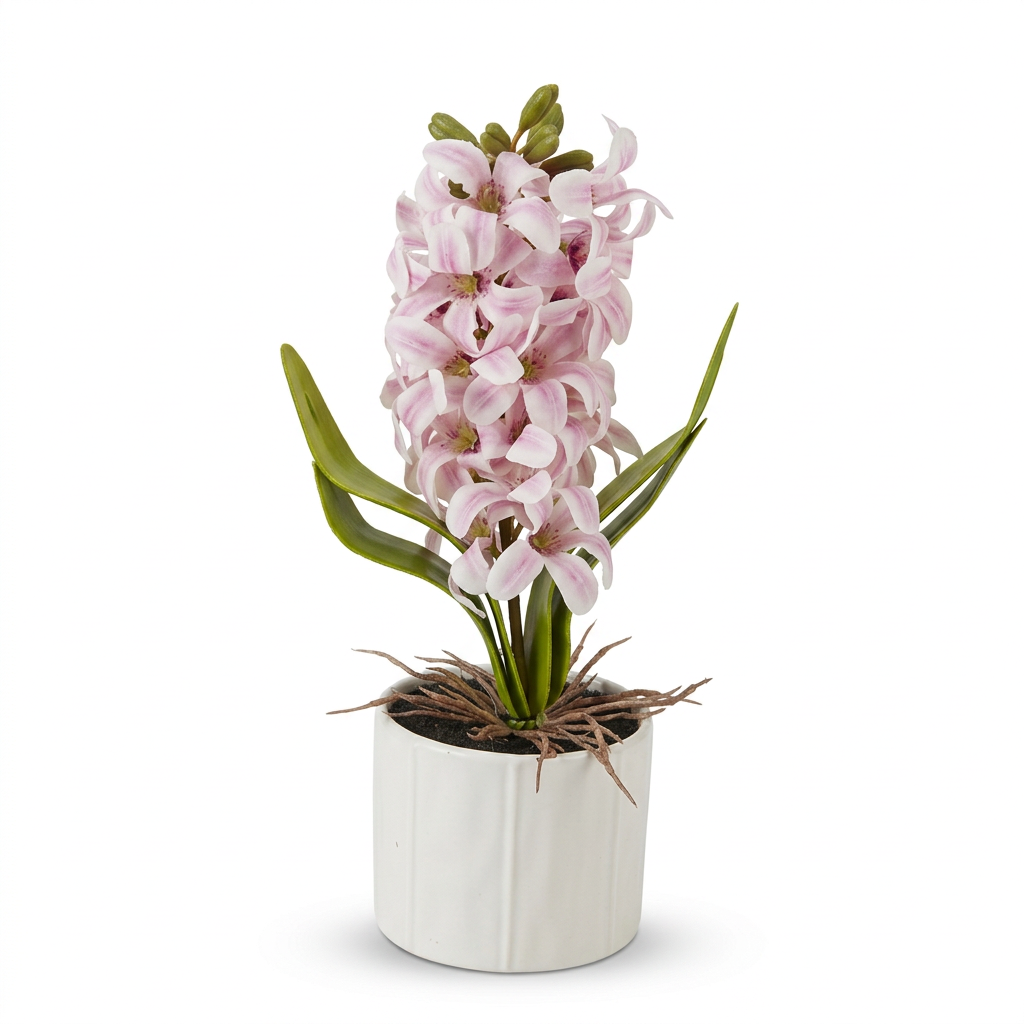 Artificial Flower Plant with Ceramic Pot Pink - 30cm