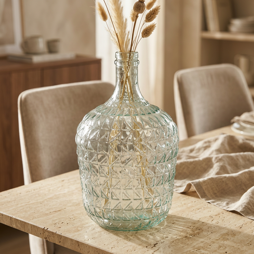 Glass Flower Vase - 4 Litres