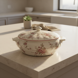 Legend Floral Ceramic Casserole with Lid Cream - 2650ml