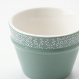 Dallah Addar 12-Piece Ceramic Cawa Cup Set Sage Green - 80ml