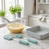 Yuniverse Silicone Spatula & Oil Brush Set Teal - 22×25cm