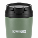 Kitchenmark Travel Mug - 350ml - Sage Green / Red