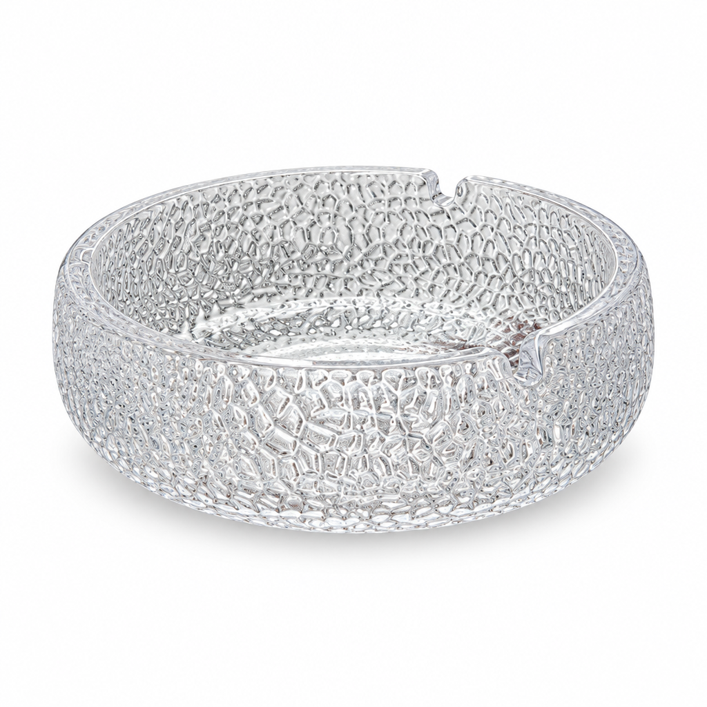 Blinkmax Textured Glass Ashtray - 15cm