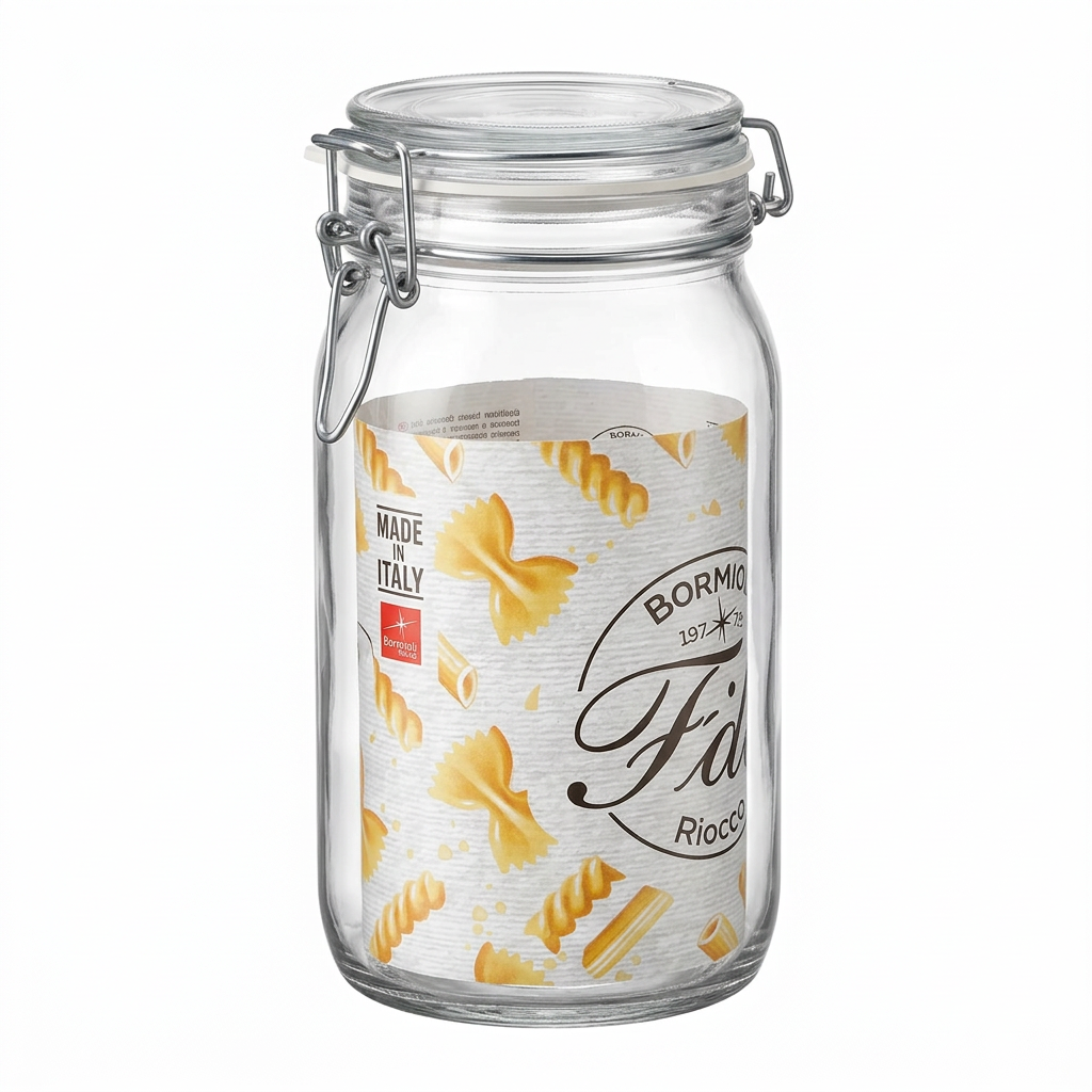 Bormioli Rocco Fido Glass Clip Jar - 1.5 Litre