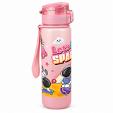 Plastic Water Bottle with Space Print Pink - 1 Litre