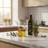 ear Glass Oil Dispenser Pot with Bamboo Lid – 1 Litre - Al Kabayel Discount Centreear Glass Oil Dispenser Pot with Bamboo Lid – 1 LitreOil DispensersAKDCAl Kabayel Discount Centre