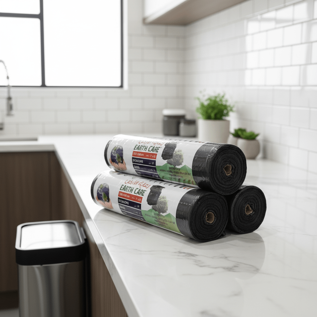 Earthcare Black Heavy - Duty Garbage Bags 79 Gallon 120x140 cm – 10 Bags x Pack of 2 - Al Kabayel Discount CentreEarthcare Black Heavy - Duty Garbage Bags 79 Gallon 120x140 cm – 10 Bags x Pack of 2DisposablesEARTHCAREAl Kabayel Discount Centre