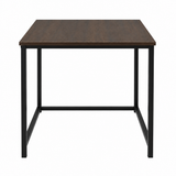 Wooden and Metal Coffee Table - 40×40cm