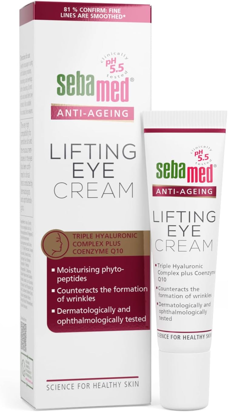 ebamed Anti - Ageing Lifting Eye Cream 15ml | pH 5.5 | Triple Hyaluronic Complex + Q10 - Al Kabayel Discount Centreebamed Anti - Ageing Lifting Eye Cream 15ml | pH 5.5 | Triple Hyaluronic Complex + Q10Skin CareSEBA MEDAl Kabayel Discount Centre