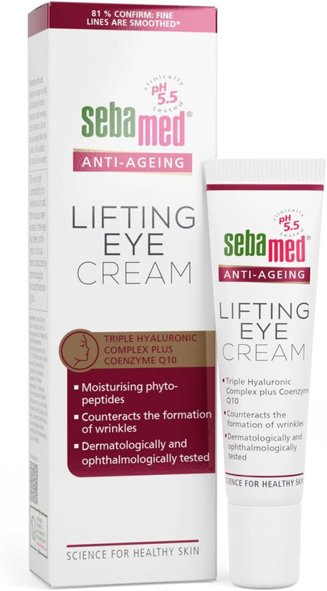 ebamed Anti - Ageing Lifting Eye Cream 15ml | pH 5.5 | Triple Hyaluronic Complex + Q10 - Al Kabayel Discount Centreebamed Anti - Ageing Lifting Eye Cream 15ml | pH 5.5 | Triple Hyaluronic Complex + Q10Skin CareSEBA MEDAl Kabayel Discount Centre