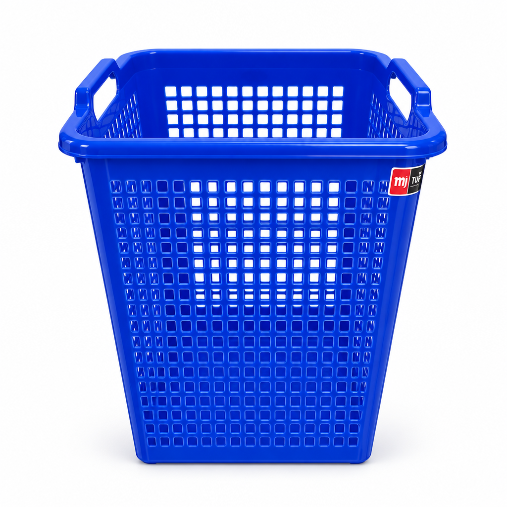 Exclusive Plastic Dustbin with Handles - 28cm - Green / Red / Blue