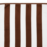 BTC Bath Towel Brown & White Striped - 70×140cm