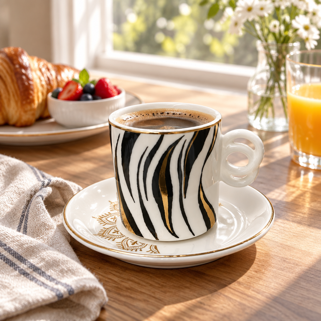 Luxehome Cup & Saucer Set - 160ml