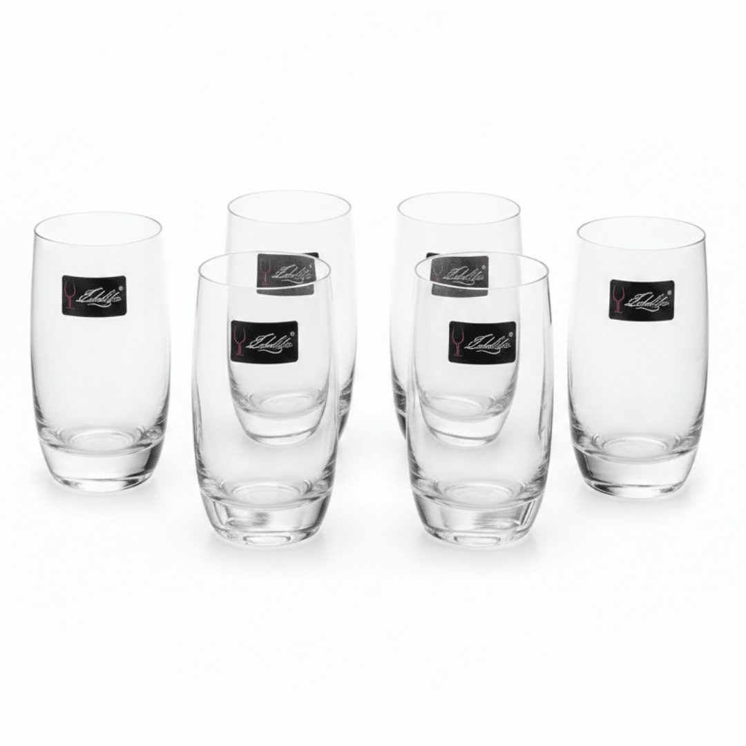 Edelita 6 - Piece Highball Drinking Glass Set for Juice, Cocktails and Soft Drinks – 260 ml Capacity - Al Kabayel Discount CentreEdelita 6 - Piece Highball Drinking Glass Set for Juice, Cocktails and Soft Drinks – 260 ml CapacityTumblersEDELITAAl Kabayel Discount Centre