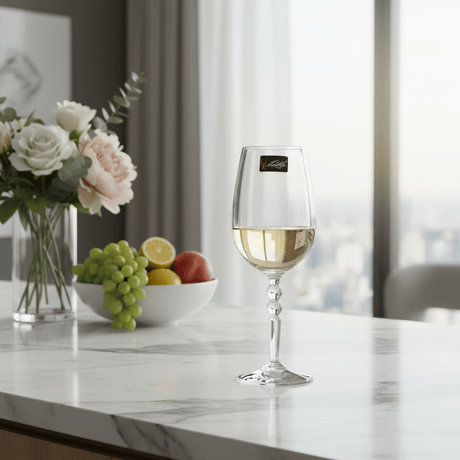 Edelita Classic Elegant Stemmed Wine Goblet with Premium Finish for Red & White Wine Serving – 570 ml - Al Kabayel Discount CentreEdelita Classic Elegant Stemmed Wine Goblet with Premium Finish for Red & White Wine Serving – 570 mlWine GlassesEDELITAAl Kabayel Discount Centre