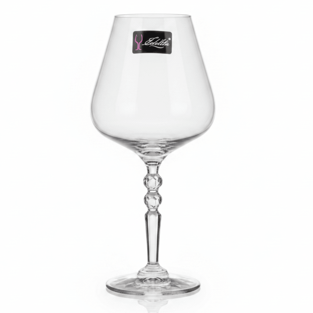 Edelita Premium Curved Wine Glass with Elegant Silhouette for Stylish Table Settings – 550 ml - Al Kabayel Discount CentreEdelita Premium Curved Wine Glass with Elegant Silhouette for Stylish Table Settings – 550 mlWine GlassesEDELITAAl Kabayel Discount Centre