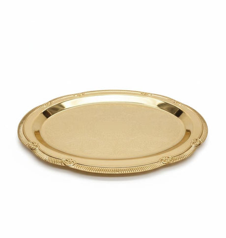 Edelolanz Gold Oval Shape Steel Tray 24×16 cm – Glossy Polished Finish, Lightweight & Durable, Perfect for Modern Table Settings - Al Kabayel Discount CentreEdelolanz Gold Oval Shape Steel Tray 24×16 cm – Glossy Polished Finish, Lightweight & Durable, Perfect for Modern Table SettingsServing TraysEDELOLANZAl Kabayel Discount Centre