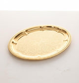 Edelolanz Gold Oval Shape Steel Tray 30×23 cm – Luxury Golden Finish Tray, Sleek Design, Great for Stylish Home Décor - Al Kabayel Discount CentreEdelolanz Gold Oval Shape Steel Tray 30×23 cm – Luxury Golden Finish Tray, Sleek Design, Great for Stylish Home DécorServing TraysEDELOLANZAl Kabayel Discount Centre