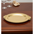 Edelolanz Gold Oval Steel Tray 27×18 cm – Stylish Luxury Tray, Smooth Finish with Glossy Shine, Ideal for Serving or Home Décor Use - Al Kabayel Discount CentreEdelolanz Gold Oval Steel Tray 27×18 cm – Stylish Luxury Tray, Smooth Finish with Glossy Shine, Ideal for Serving or Home Décor UseServing TraysEDELOLANZAl Kabayel Discount Centre