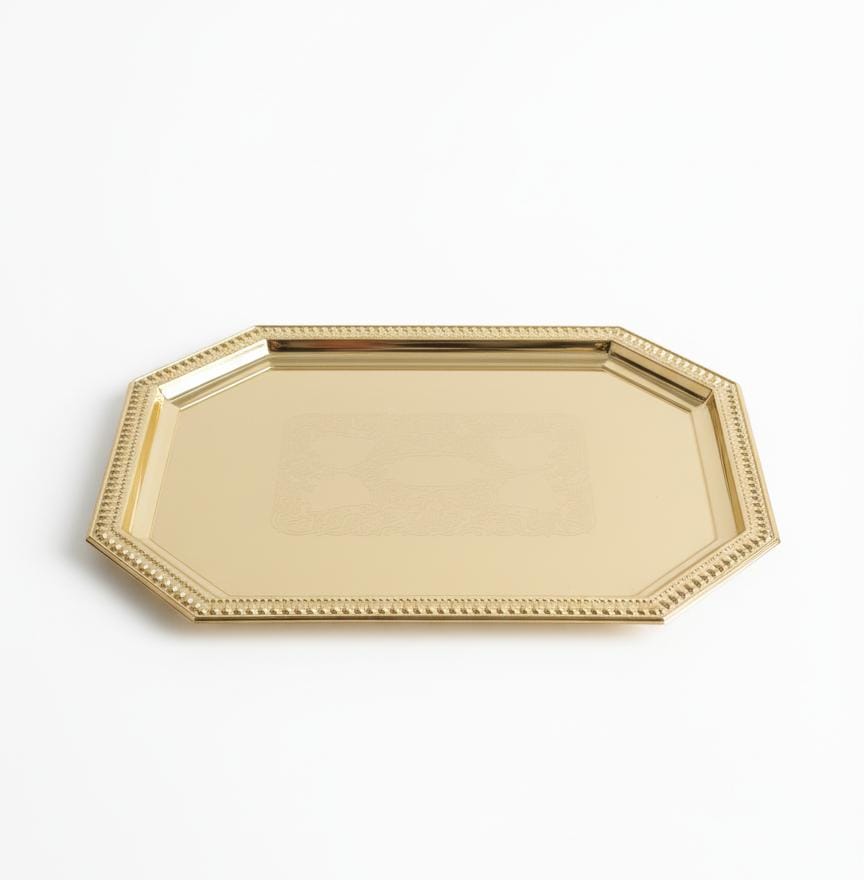 Edelolanz Gold Rectangular Steel Tray 31×21 cm – Sophisticated Design, Versatile Use for Serving or Displaying Décor Items - Al Kabayel Discount CentreEdelolanz Gold Rectangular Steel Tray 31×21 cm – Sophisticated Design, Versatile Use for Serving or Displaying Décor ItemsServing TraysEDELOLANZAl Kabayel Discount Centre