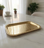 Edelolanz Gold Rectangular Steel Tray 35×24 cm – Elegant Polished Design, Perfect for Serving, Decoration, or Tabletop Display - Al Kabayel Discount CentreEdelolanz Gold Rectangular Steel Tray 35×24 cm – Elegant Polished Design, Perfect for Serving, Decoration, or Tabletop DisplayServing TraysEDELOLANZAl Kabayel Discount Centre