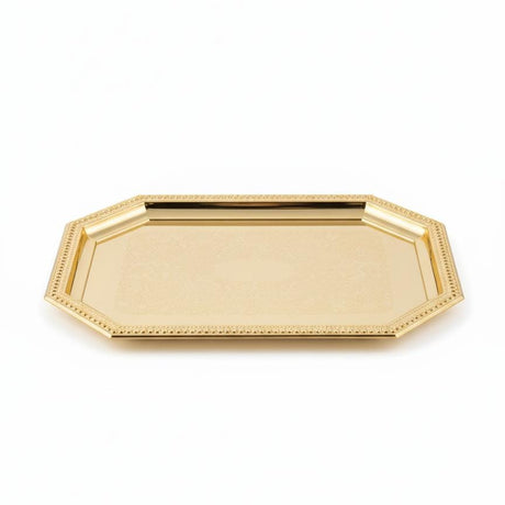 Edelolanz Gold Rectangular Steel Tray 36×24 cm – Modern Luxury Tray, Mirror - Like Shine, Adds Sophistication to Any Décor - Al Kabayel Discount CentreEdelolanz Gold Rectangular Steel Tray 36×24 cm – Modern Luxury Tray, Mirror - Like Shine, Adds Sophistication to Any DécorServing TraysEDELOLANZAl Kabayel Discount Centre