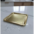 Edelolanz Gold Square Shape Steel Tray 23×23 cm – Stylish Geometric Design, Polished Finish, Ideal for Organizing or Display - Al Kabayel Discount CentreEdelolanz Gold Square Shape Steel Tray 23×23 cm – Stylish Geometric Design, Polished Finish, Ideal for Organizing or DisplayServing TraysEDELOLANZAl Kabayel Discount Centre