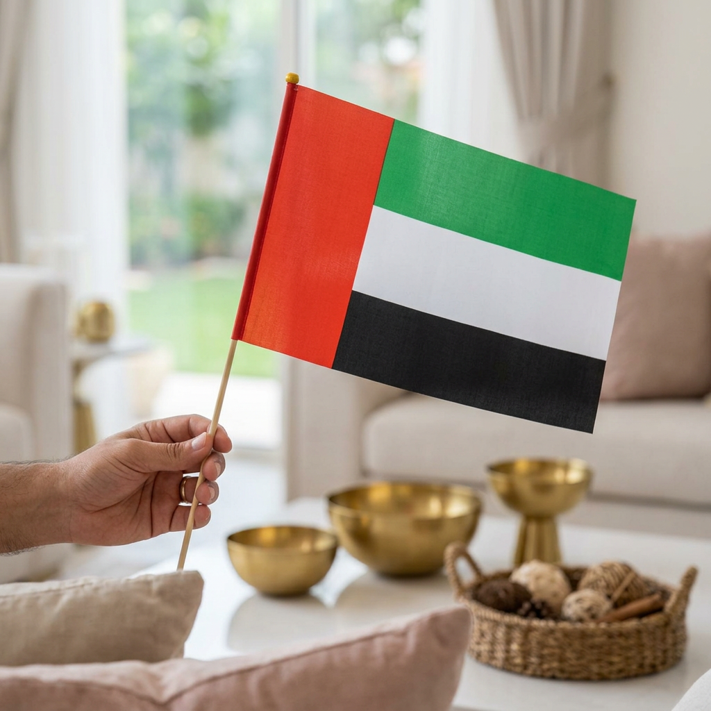 UAE Flag with Wooden Stick 12 piece Set – 30×45cm