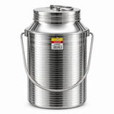 Falcon Stainless Steel Milk Can with Lid & Carry Handle – 8 Litres