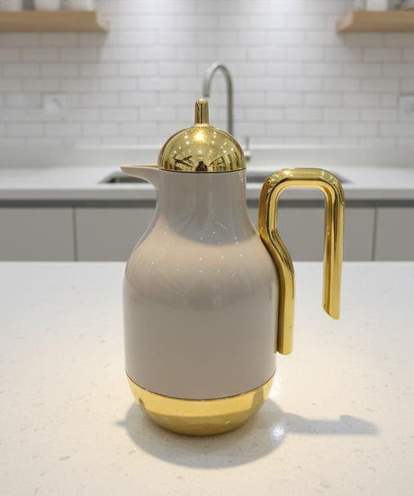 Ejshe 1 Liter Modern Gray Vacuum Flask – Sleek Gray Tone with Gold Accent Lid, Perfect for Office & Home Use - Al Kabayel Discount CentreEjshe 1 Liter Modern Gray Vacuum Flask – Sleek Gray Tone with Gold Accent Lid, Perfect for Office & Home UseThermosEJSHEAl Kabayel Discount Centre