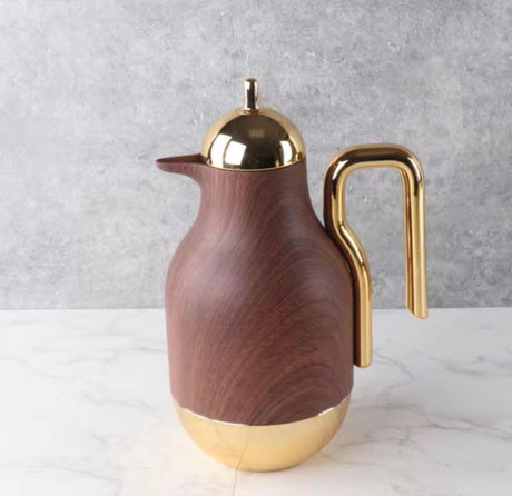 Ejshe Vaccum Fask 1000ml, Wooden Finish - Gold, EJS - 012 - Al Kabayel Discount CentreEjshe Vaccum Fask 1000ml, Wooden Finish - Gold, EJS - 012ThermosEJSHEAl Kabayel Discount Centre