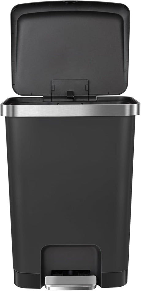 EKO Hana Pedal Dustbin 15L – High - Quality Black Pedal Bin with Soft - Close Lid, Hygienic & Stylish Waste Solution for Home, Kitchen & Office Use - Al Kabayel Discount CentreEKO Hana Pedal Dustbin 15L – High - Quality Black Pedal Bin with Soft - Close Lid, Hygienic & Stylish Waste Solution for Home, Kitchen & Office UseTrash CanEKOAl Kabayel Discount Centre