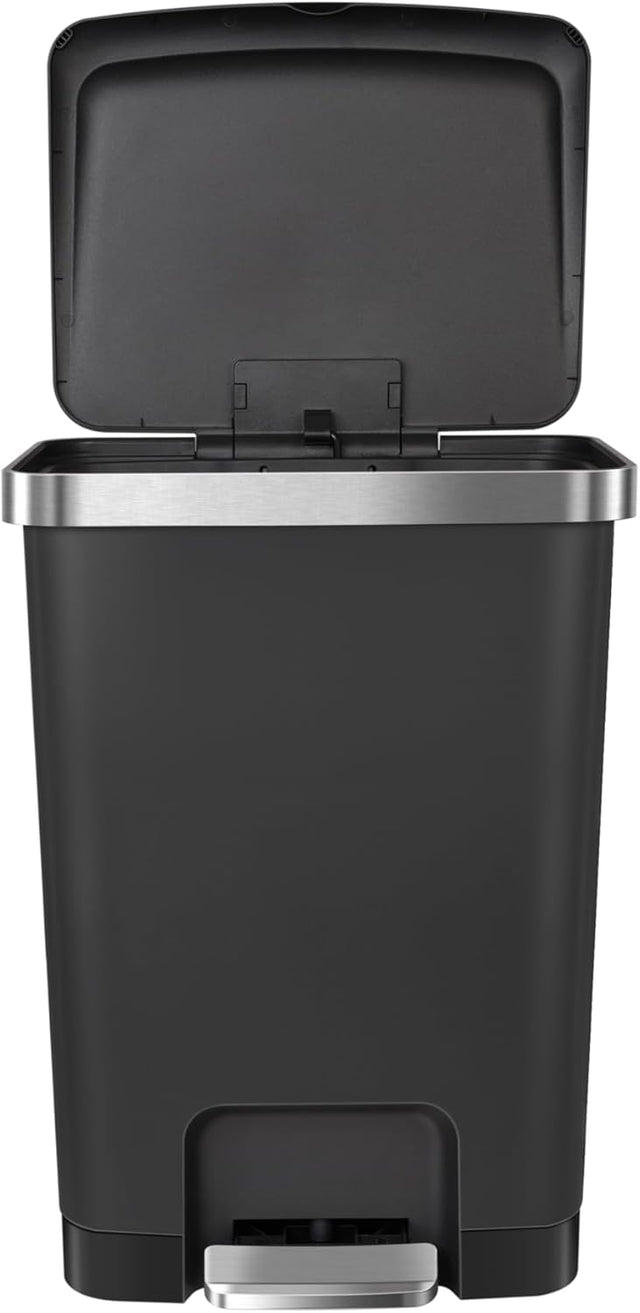 EKO Hana Pedal Dustbin 15L – High - Quality Black Pedal Bin with Soft - Close Lid, Hygienic & Stylish Waste Solution for Home, Kitchen & Office Use - Al Kabayel Discount CentreEKO Hana Pedal Dustbin 15L – High - Quality Black Pedal Bin with Soft - Close Lid, Hygienic & Stylish Waste Solution for Home, Kitchen & Office UseTrash CanEKOAl Kabayel Discount Centre