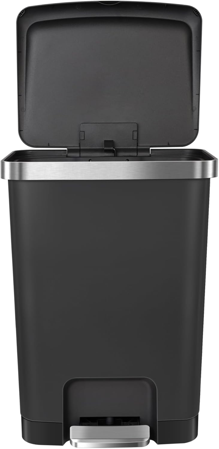 EKO Hana Pedal Dustbin 35L – Premium Black Pedal Trash Bin with Soft - Close Lid, Durable High - Quality Finish for Modern Kitchen, Office & Home Spaces - Al Kabayel Discount CentreEKO Hana Pedal Dustbin 35L – Premium Black Pedal Trash Bin with Soft - Close Lid, Durable High - Quality Finish for Modern Kitchen, Office & Home SpacesTrash CanEKOAl Kabayel Discount Centre