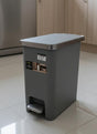 EKO Slim Pedal Bin 10 Litre – Premium Quality Stainless Look Plastic Dustbin, Gray Color for Modern Spaces - Al Kabayel Discount CentreEKO Slim Pedal Bin 10 Litre – Premium Quality Stainless Look Plastic Dustbin, Gray Color for Modern SpacesTrash CanEKOAl Kabayel Discount Centre