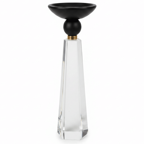 Elegant Crystal & Black Wooden Candle Holder Stand for Premium Decorative Styling – 20cm - Al Kabayel Discount CentreElegant Crystal & Black Wooden Candle Holder Stand for Premium Decorative Styling – 20cmHome Décor AccentsAKDCAl Kabayel Discount Centre