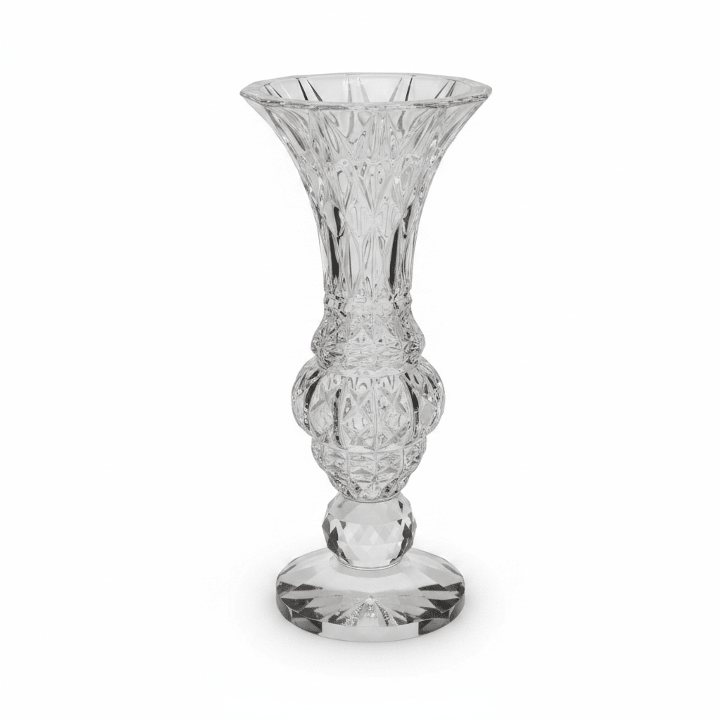 Elegant Crystal Decorative Flower Vase for Luxury Living Room and Table Styling – 21cm - Al Kabayel Discount CentreElegant Crystal Decorative Flower Vase for Luxury Living Room and Table Styling – 21cmHome Décor AccentsAKDCAl Kabayel Discount Centre