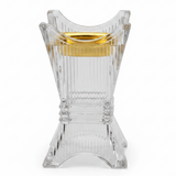 Elegant Crystal Glass Incense Burner with Gold Insert — 14×8 cm - Al Kabayel Discount CentreElegant Crystal Glass Incense Burner with Gold Insert — 14×8 cmIncense BurnerAKDCAl Kabayel Discount Centre