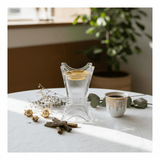 Elegant Crystal Glass Incense Burner with Gold Insert — 14×8 cm - Al Kabayel Discount CentreElegant Crystal Glass Incense Burner with Gold Insert — 14×8 cmIncense BurnerAKDCAl Kabayel Discount Centre
