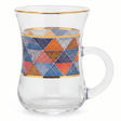 Elegant Geometric Glass Tea Mug — 100ml | Turkish - Style Handled Cup - Al Kabayel Discount CentreElegant Geometric Glass Tea Mug — 100ml | Turkish - Style Handled CupMugsAKDCAl Kabayel Discount Centre