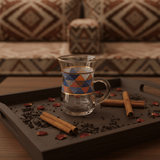 Elegant Geometric Glass Tea Mug — 100ml | Turkish - Style Handled Cup - Al Kabayel Discount CentreElegant Geometric Glass Tea Mug — 100ml | Turkish - Style Handled CupMugsAKDCAl Kabayel Discount Centre