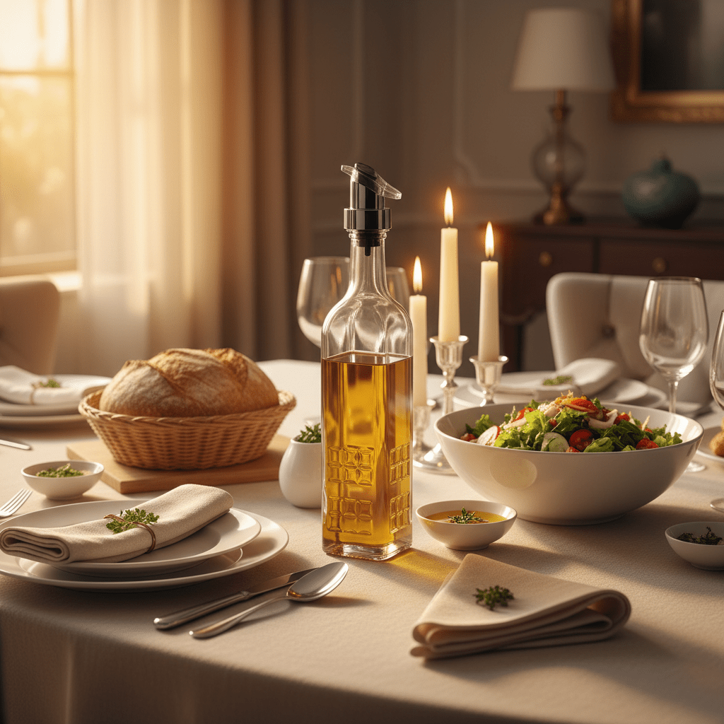 Elegant Glass Oil & Vinegar Bottle with Flip - Top Pourer — 500ml - Al Kabayel Discount CentreElegant Glass Oil & Vinegar Bottle with Flip - Top Pourer — 500mlKitchen Utensils & GadgetsAKDCAl Kabayel Discount Centre