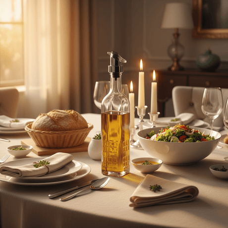 Elegant Glass Oil & Vinegar Bottle with Flip - Top Pourer — 500ml - Al Kabayel Discount CentreElegant Glass Oil & Vinegar Bottle with Flip - Top Pourer — 500mlKitchen Utensils & GadgetsAKDCAl Kabayel Discount Centre