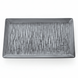 Elegant Grey & Black Ceramic Rectangle Plate | 25×16.5cm | - Al Kabayel Discount CentreElegant Grey & Black Ceramic Rectangle Plate | 25×16.5cm |PlatesAKDCAl Kabayel Discount Centre