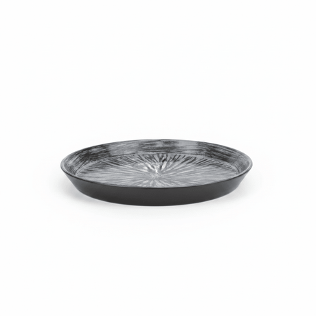 Elegant Grey & Black Ceramic Round Plate 20cm | Starburst Radial Design - Al Kabayel Discount CentreElegant Grey & Black Ceramic Round Plate 20cm | Starburst Radial DesignPlatesAKDCAl Kabayel Discount Centre