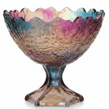 Elegant Iridescent Glass Footed Candy Bowl | 17×17 cm | - Al Kabayel Discount CentreElegant Iridescent Glass Footed Candy Bowl | 17×17 cm |BowlsAKDCAl Kabayel Discount Centre