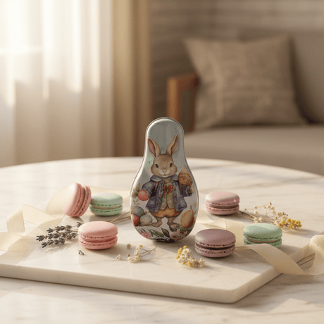 Elegant Metal Candy Box with Rabbit Design | Decorative Gift Tin | 12cm - Al Kabayel Discount CentreElegant Metal Candy Box with Rabbit Design | Decorative Gift Tin | 12cmJars & Food SaversAKDCAl Kabayel Discount Centre