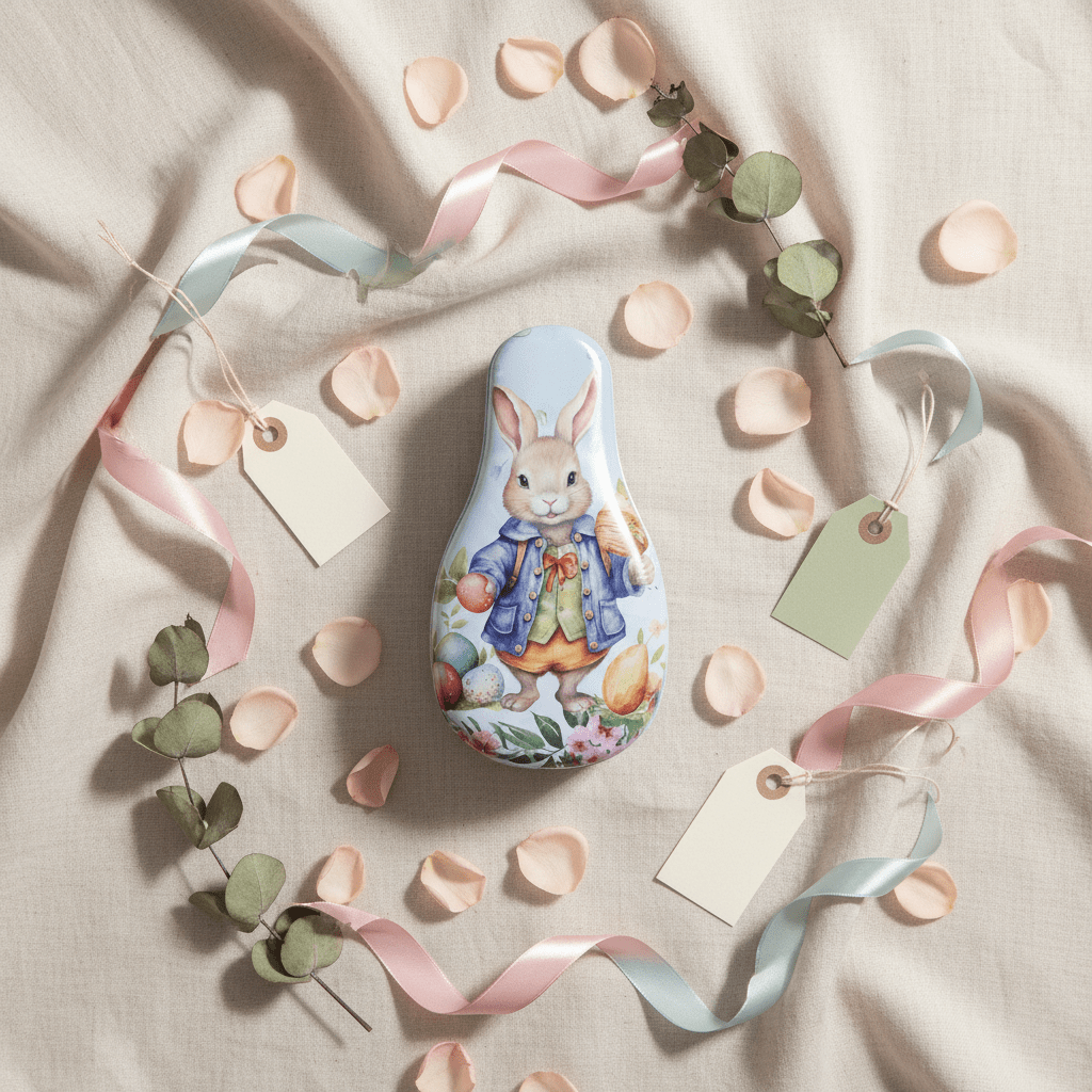 Elegant Metal Candy Box with Rabbit Design | Decorative Gift Tin | 12cm - Al Kabayel Discount CentreElegant Metal Candy Box with Rabbit Design | Decorative Gift Tin | 12cmJars & Food SaversAKDCAl Kabayel Discount Centre